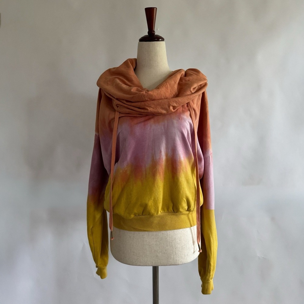 Young‎ Fabulous & Broke YFB Piper Hoodie Tie Dy Exaggerated Neck Sweatshirt XS